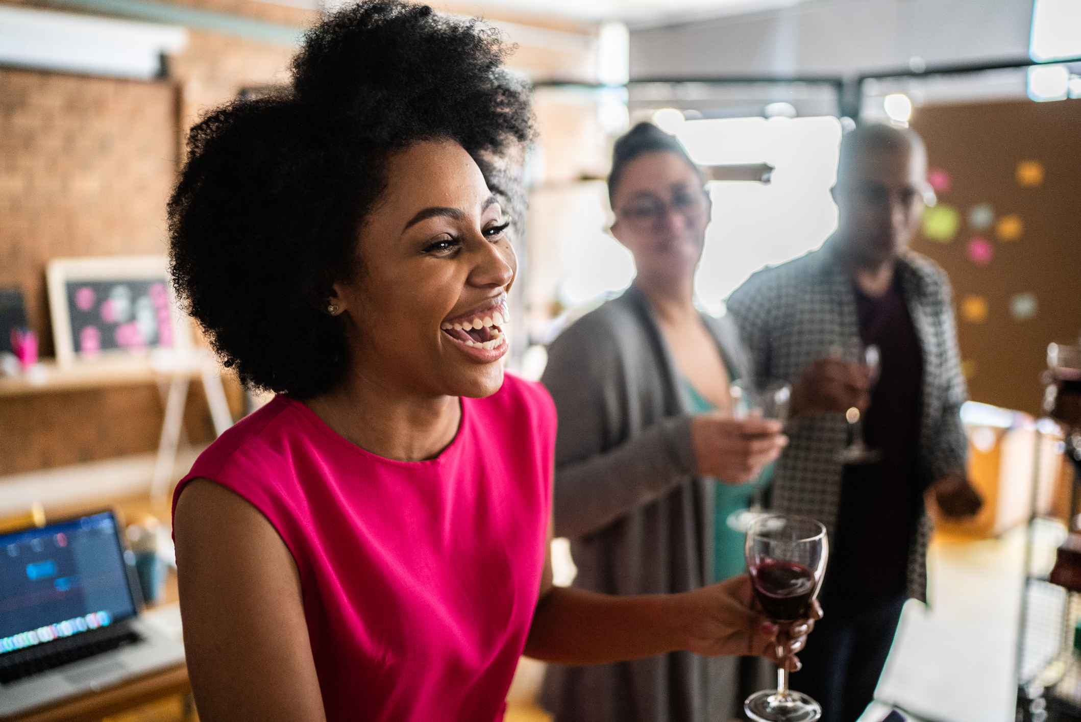 Colleagues-talking-after-work-building-influence-without-authority