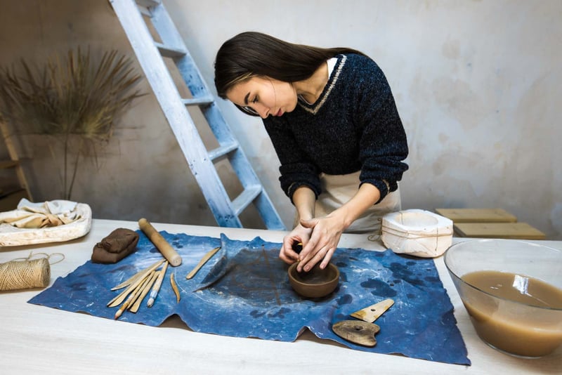 Female-Ceramist-At-A-Pottery-Workshop-Creating-Bowl-how-to-become-smarter