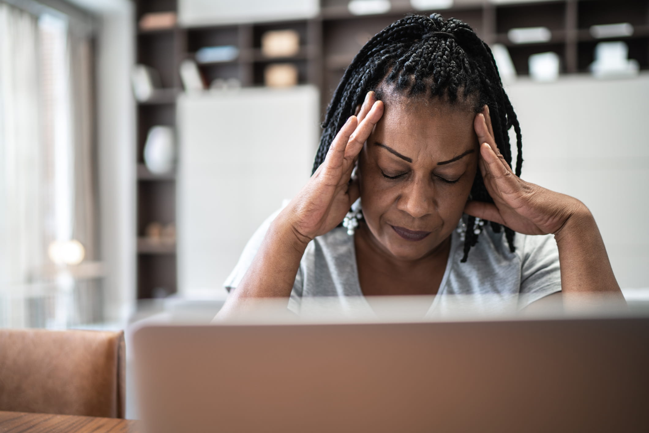 Frustrated-woman-at-office-space-stretch-goals