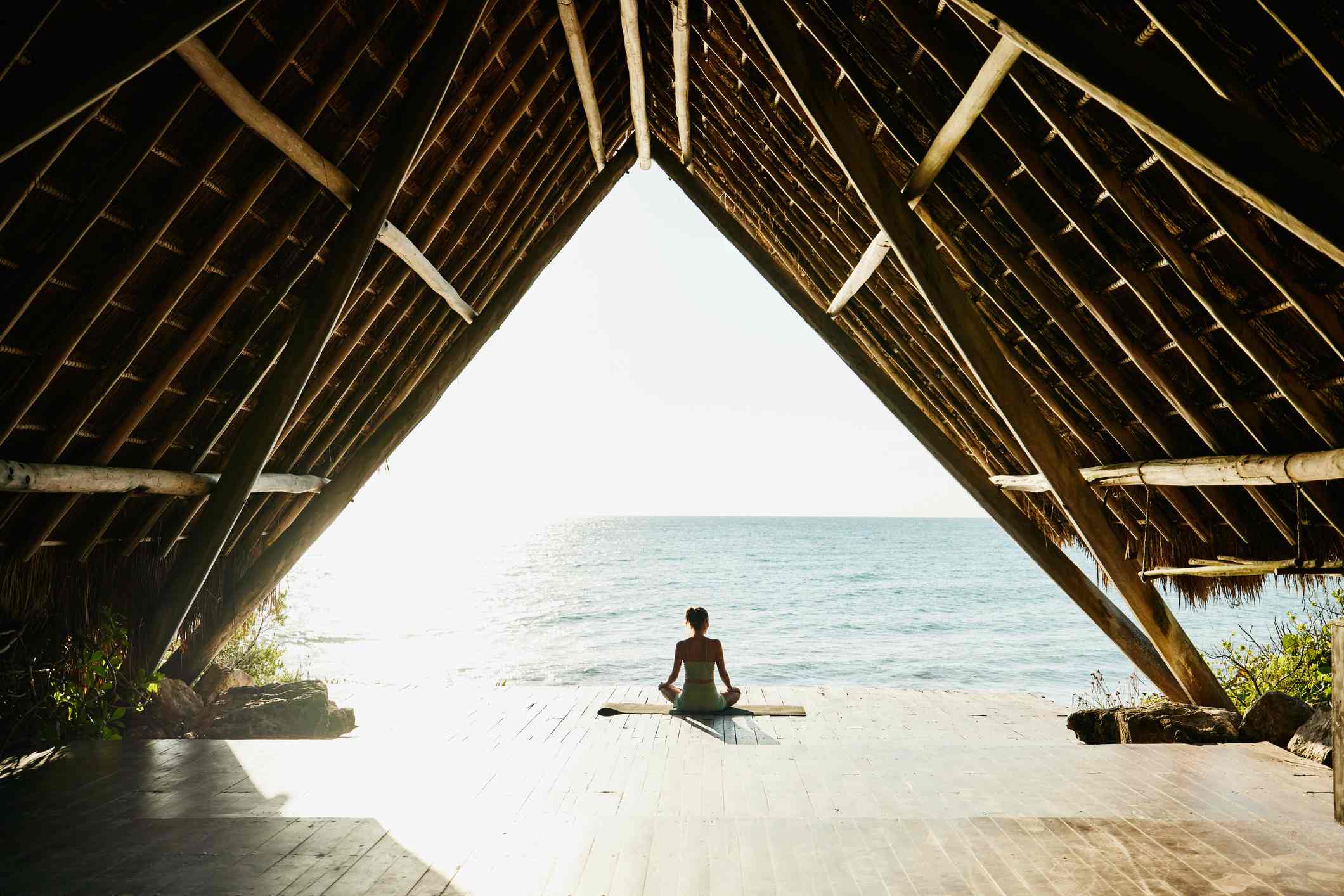 Wide-shot-of-woman-relaxingeffects-of-workplace-stress