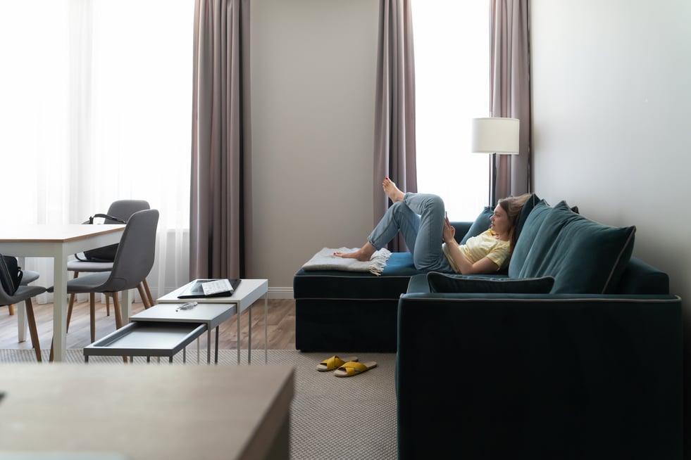 Woman-Using-Phone-While-Laying-what-is-a-calling