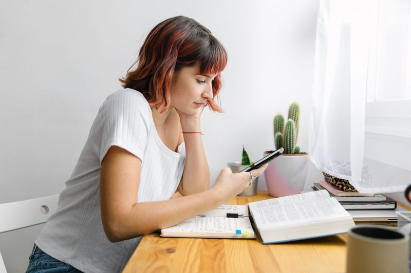 Young-Woman-Studying-At-Home-how-to-find-yourself