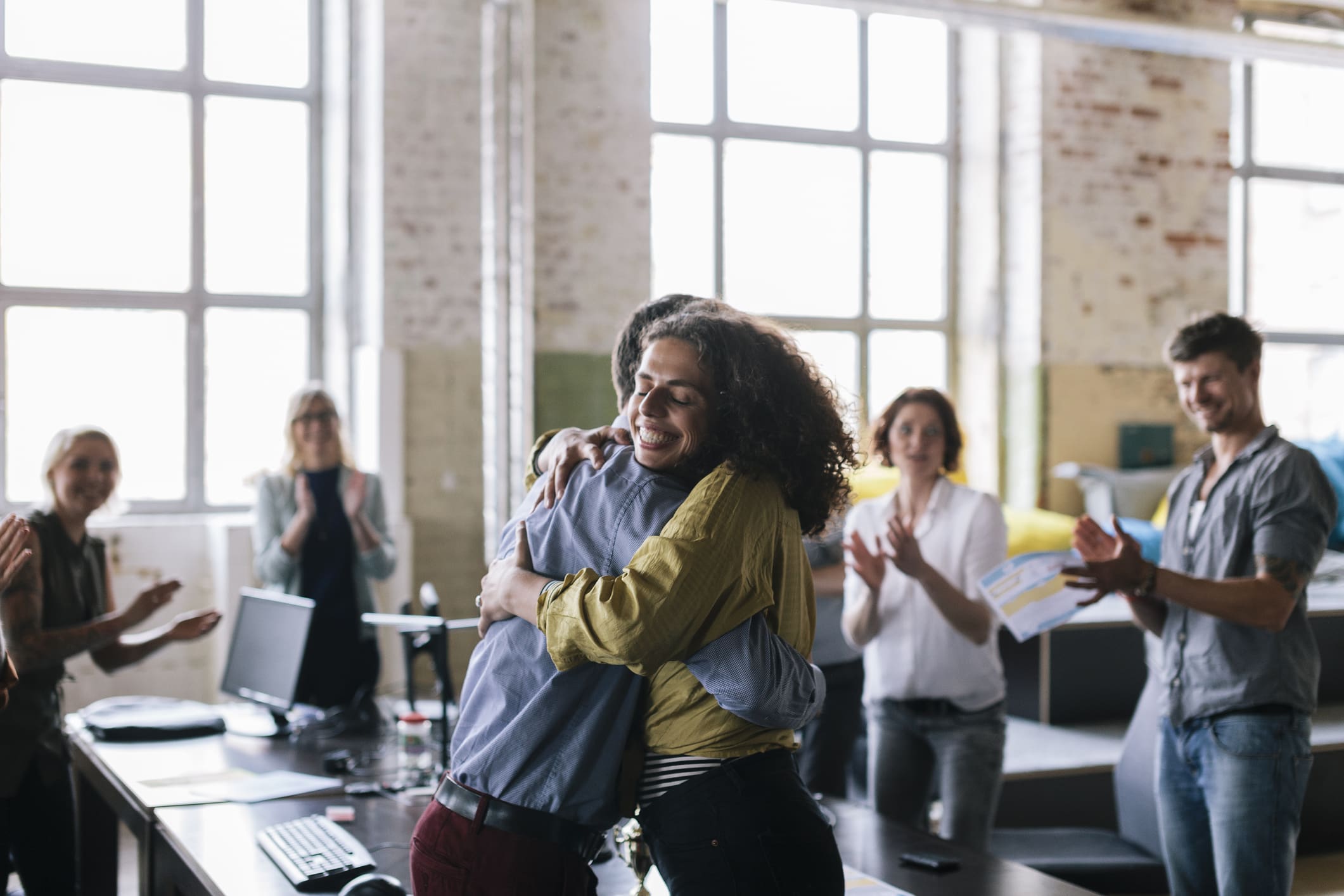 office-workers-celebrating-purpose-vs-passion