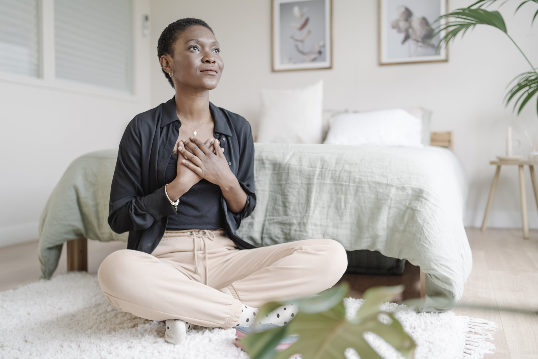 woman-meditating-on-the-floor-what-is-shyness