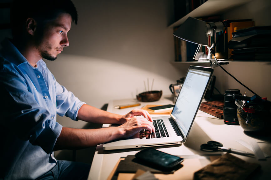 man-working-on-laptop-late-at-night-shift-work-sleep-disorder